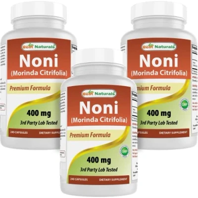 Image of Best Naturals Noni 400 mg 240 Capsules (240 Count (Pack of 3))
