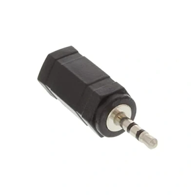 Image of InLine 99308 Audio Adapter, 2.5 mm Jack Male to 3.5 Female, Stereo, Pack of 1