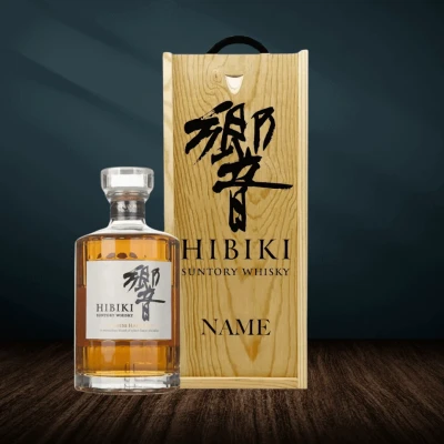 Image of Personalised Suntory Hibiki Japanese Harmony Whisky Gift Set (70cl) Gifts For Him, Her, Christmas, Birthday&#039;s, Father&#039;s Day, Mother&#039;s Day