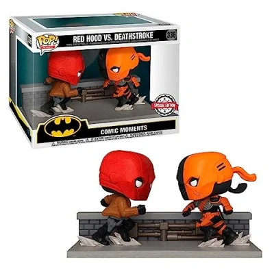 Image of POP COMIC MOMENT DC RED HOOD VS DEATHSTROKE PX FIG