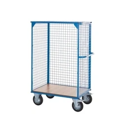 Image of Heavy Duty Platform Truck with 3 Mesh Sides 500kg Capacity DT603Y