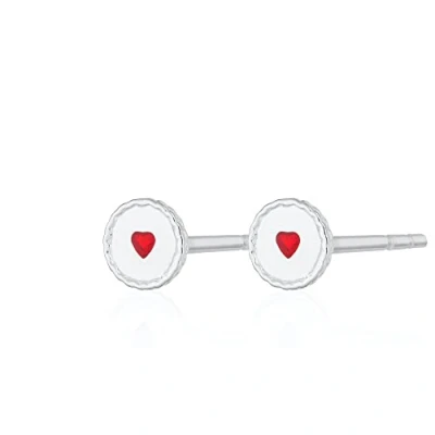 Image of Lily Charmed 925 Sterling Silver Jammie Dodger Stud Earrings