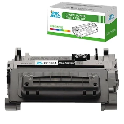 Image of InkJello Compatible Toner Cartridge Replacement for HP LaserJet Enterprise M4555 MFP M600 M602 M603 M4555dn CE390A (Black)
