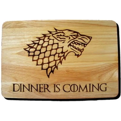 Image of Game of Thrones GOT Hardwood Chopping Cutting Cheese Board Place MAT Gift