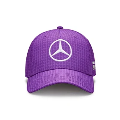 Image of Mercedes AMG Petronas Formula One Team 2023 Lewis Hamilton Driver Cap Purple Unisex Size: Size