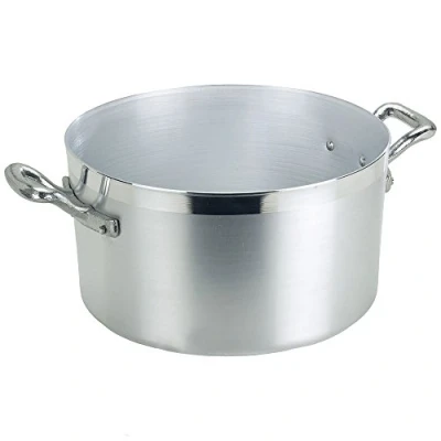 Image of Pentole Agnelli Family Cooking Aluminium Saucepot with 2 Handles, 19.02 Litre, Silver