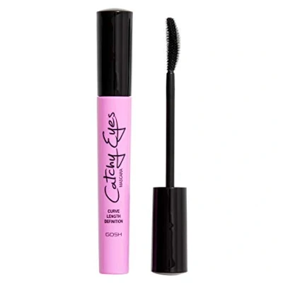 Image of GOSH Catchy Eyes Mascara for Curved &amp; Defined Eyelashes, Without Gluing, Intense Black Mascara, the Perfect Cat Eye Effect, Fragrance Skin Friendly, 001