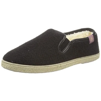 Image of Hush Puppies Women&#039;s Recycled Cosy Slipper, Black, 6 UK