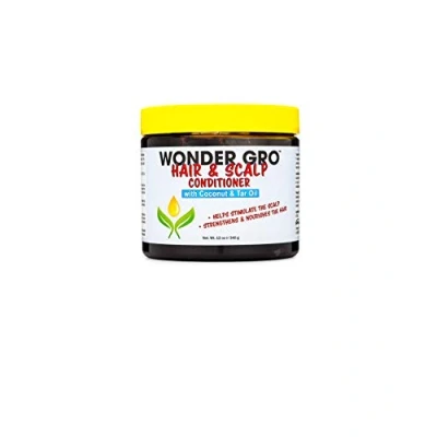 Image of Tar Oil with Coconut Hair Grease Styling Conditioner, 12 fl oz Strengthens, Nourishes &amp; Stimulates the Scalp by Wonder Gro
