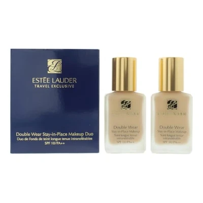 Image of Estée Lauder Double Wear Stay in Place Foundation Duo 2 x 30ml 1W2 Sand