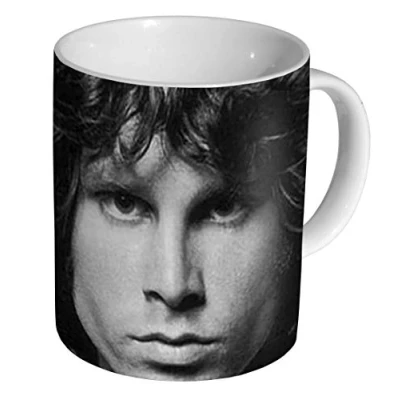 Image of Jim Morrison BW Ceramic Coffee Mug/Cup