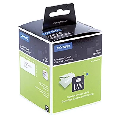 Image of Dymo Address Labels Large 36 x 89 mm white pack of 2 26099012