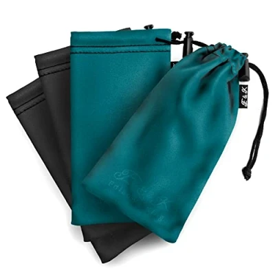 Image of Edison &amp; King 4 Pcs Microfiber Glasses Cases in Pouch Form
