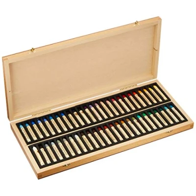 Image of Sennelier Oil Pastel 50 Picasso Wood Box Set