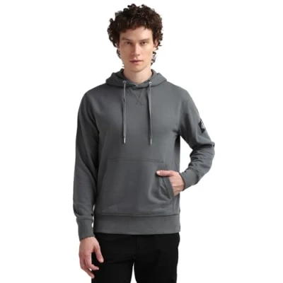 Image of Calvin Klein Jeans Men&#039;s BADGE HOODIE J30J323430, Dark Juniper, L