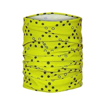 Image of Rab Neck Tube Microfiber Quick Drying Gaiter for Skiing, Hiking, &amp; Climbing Acid One Size