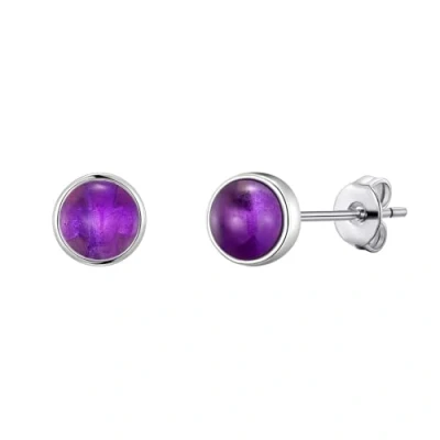 Image of Philip Jones Amethyst Stud Earrings