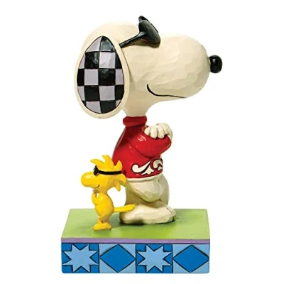 Image of Enesco Cool Pals (Joe Snoopy and Woodstock Figurine) Peanuts by Jim Shore,Multicolor,5 Inch