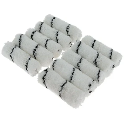 Image of Coral 41400 Easy Coater Paint Mini Roller Cover with a Microfibre Sleeve Fabric 4 inch 10 Piece Pack Set