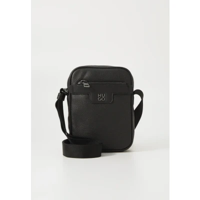 Image of HUGO Mens Nesh R NS Zip Reporter Bag with Stacked Logo Size One