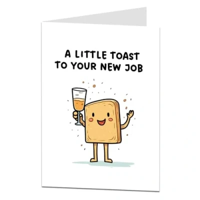 Image of LimaLima Leaving Card For Colleagues Funny Congratulations On Your New Job Sorry To See You Leave Men Women Work Bestie