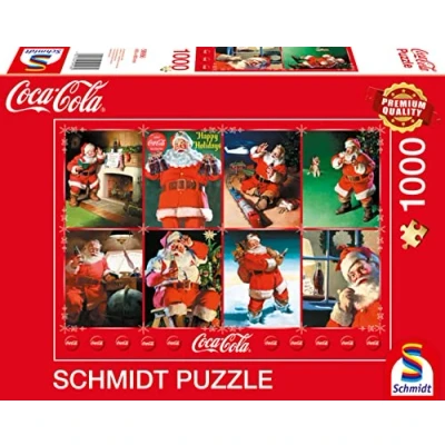 Image of Schmidt Spiele 59956 Coca Cola Santa Claus 1000 Piece Puzzle