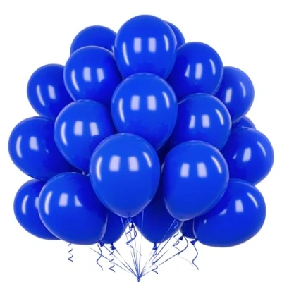 Image of Teselife Dark Blue Balloons, 50Pcs 12 Inch Matte Royal Deep Latex Balloon Arch Garland Kit Men Boys Birthday Wedding Proposal Anniversary Graduation Engagement Baby Shower Valentine Decorations