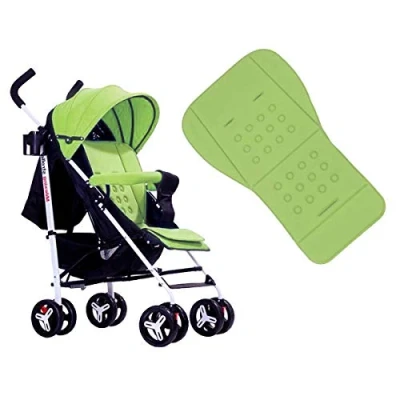 Image of Stroller Cushion, Baby Stroller/Car Seat Liners Pad Cover Foam Cotton Cushion (Green)