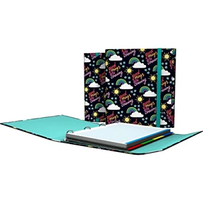 Image of Grafoplás 88212644 Carpesano 4 Rings with 5x5 Squared Replacement, A4, Closing Lapel, Including Separators, Carpeplus, Elena Corredoira, Hope