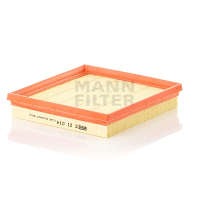 Image of 04E129620A, 04E129620B Air Filter MANN C 21 014 35mm 190mm 205mm Insert VOLKSWAGEN: Golf 7, Polo V Hatchback, 7 Variant