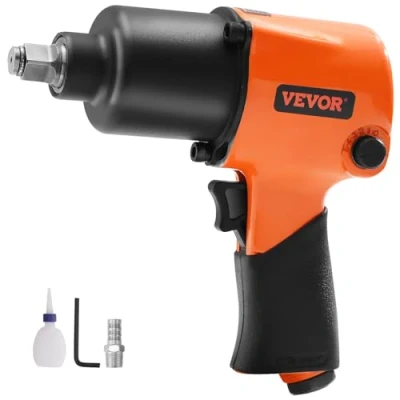 Image of VEVOR Air Impact Wrench, 1/2&quot; Drive Gun Up to 880ft lbs Nut Busting Torque, 7500RPM Lightweight Pneumatic Tool for Auto Repairs and Maintenance