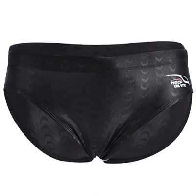 Image of VGEBY1 Swimming Briefs, Male Men Sexy Waterproof Swim Underwear Boardshorts Competition Wear Trunks Briefs Shorts Pants(M) Black