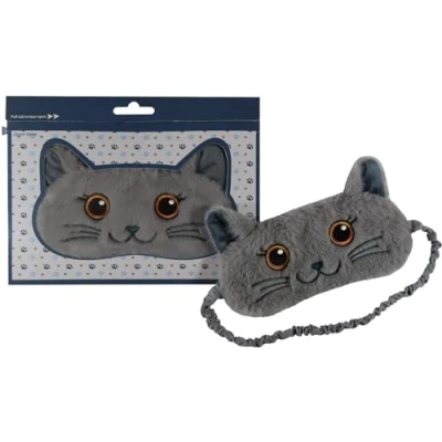 Image of Cat Plush Comfortable Sleep Eye Mask (British Short Hair Cat)