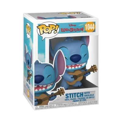 Image of Funko Pop! Disney: Stitch With Ukulele Lilo &amp; Collectable Vinyl Figure Gift Idea Official Merchandise Toys for Kids Adults Movies Fans Model Collectors