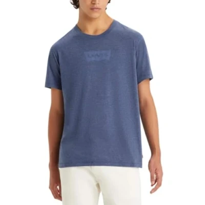 Image of Levi&#039;s Men&#039;s Graphic Crewneck Tee T Shirt, Naval Academy Tri Blend, XXL