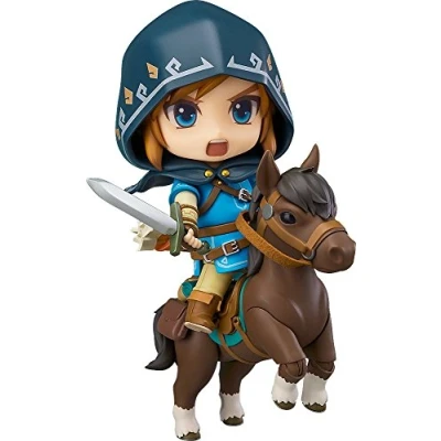 Image of Good Smile Company Link Breath of The Wild Deluxe See Fig. 10cm Legend Zelda nendoroid (re Run)