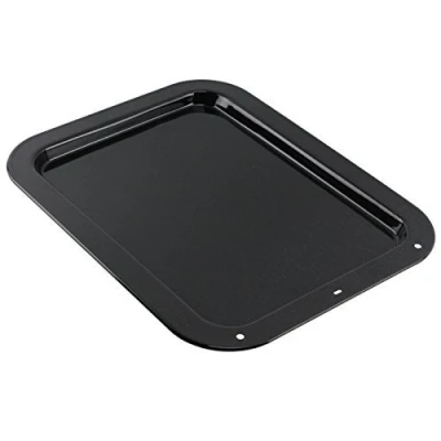 Image of Spares2go Shallow Medium Vitreous Enamel Oven Baking Tray