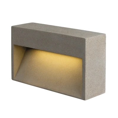 Image of SLV Concreto LED outdoor wall light, width 37.5cm