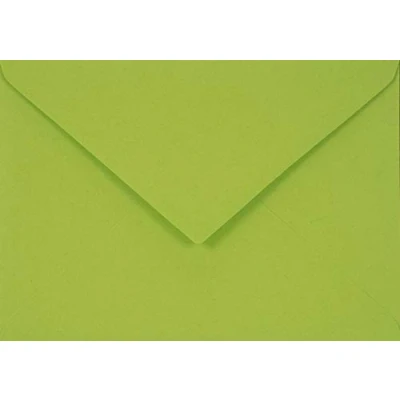 Image of Netuno 500 Green Coloured envelopes DIN C6 114x162mm 4.49x6.39 inches 115gsm Sirio Color Lime Pointed gummed Flap no Window for Wedding Invitations Birthday Greeting Cards Flyers Christmas vouchers