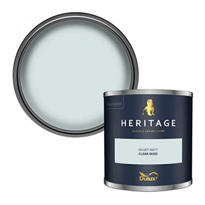 Image of Dulux Trade Heritage Velvet Matt Emulsion Clear Skies (1 Litre)
