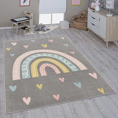 Image of Paco Home Children&#039;s Rug Child&#039;s Room Girls Boys Various Motifs And Sizes, Size:160x220 cm, Colour:Cream 4
