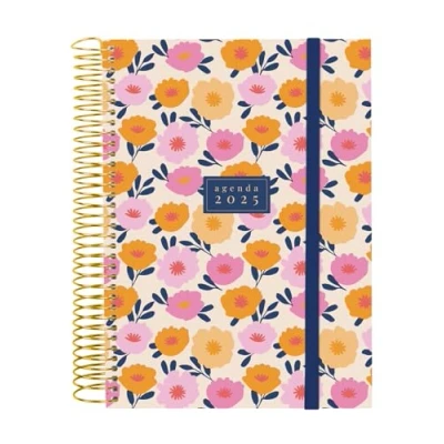Image of Finocam Spiral Design Collection 2025 Diary 1 Page per Day January December (12 Months) Italian Gala