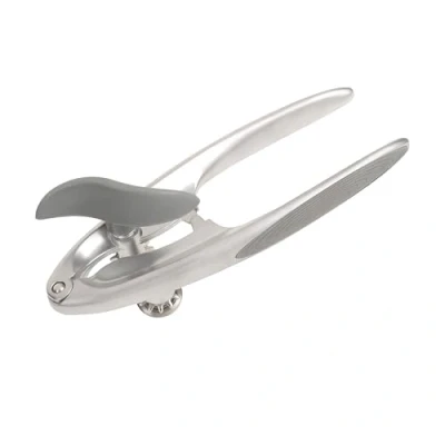 Image of Wiltshire Colour Rush Can Opener, Chrome Plated, Anti Slip Comfortable Soft Grip Ergonomic Easy Turn Handle, Robust Manual Tin Heavy Duty, Sharp Cutting Blades, Strong, Grey, 15.5x4.5x6.2cm