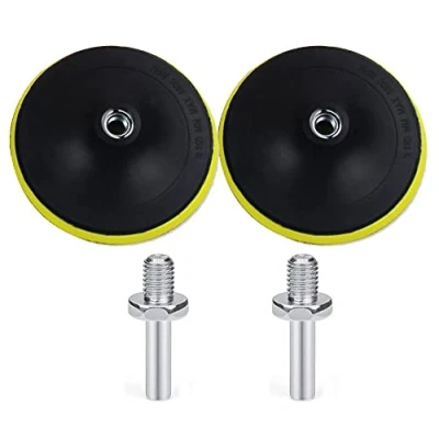 Image of OxoxO Hook and Loop Backing Pad 7 Inch/180mm Sanding Polishing Backer Plate with M14 Drill Adapter for Random Orbit Sander Polisher Buffer (2 Pack)