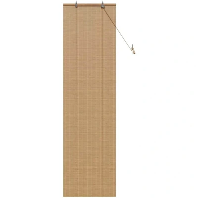 Image of vidaXL Window Blinds &amp; Shades Light Brown 60 x 220 cm Bamboo