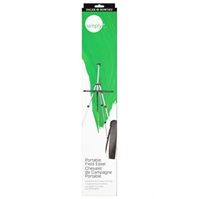 Image of Daler Rowney Simply Lightweight Field Easel inc Black Carry Bag, Collapsible, Ideal for Entry Level Artists &amp; Hobbyists