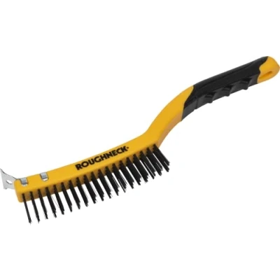 Image of Roughneck ROU2030 Heavy Duty Wire Brush With Scraper