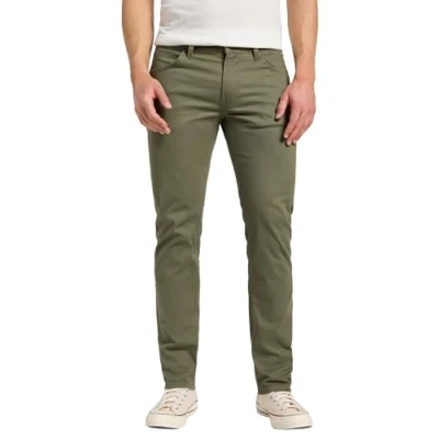 Image of Lee DAREN ZIP FLY men&#039;s Trousers in Kaki