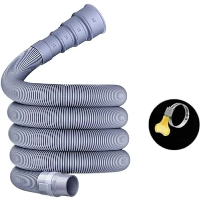 Image of Collapsible Caravan Waste Pipe with Adjustable Adapter RV Wastewater Hose Kit for Motorhome, Camper &amp; Trailer Leak Proof Space Saving Design