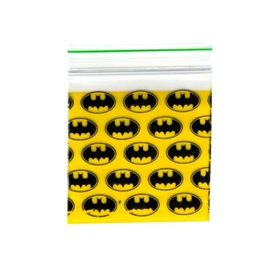Image of 500/1000 Small Novelty Bag Black Yellow Zip Seal Resealable Multipurpose Polythene Baggies 50mm x (500)